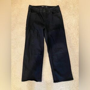 Wide leg black jeans